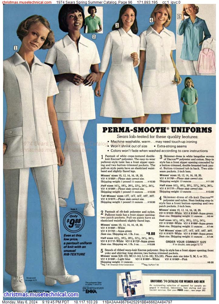 1974 Sears Spring Summer Catalog, Page 96