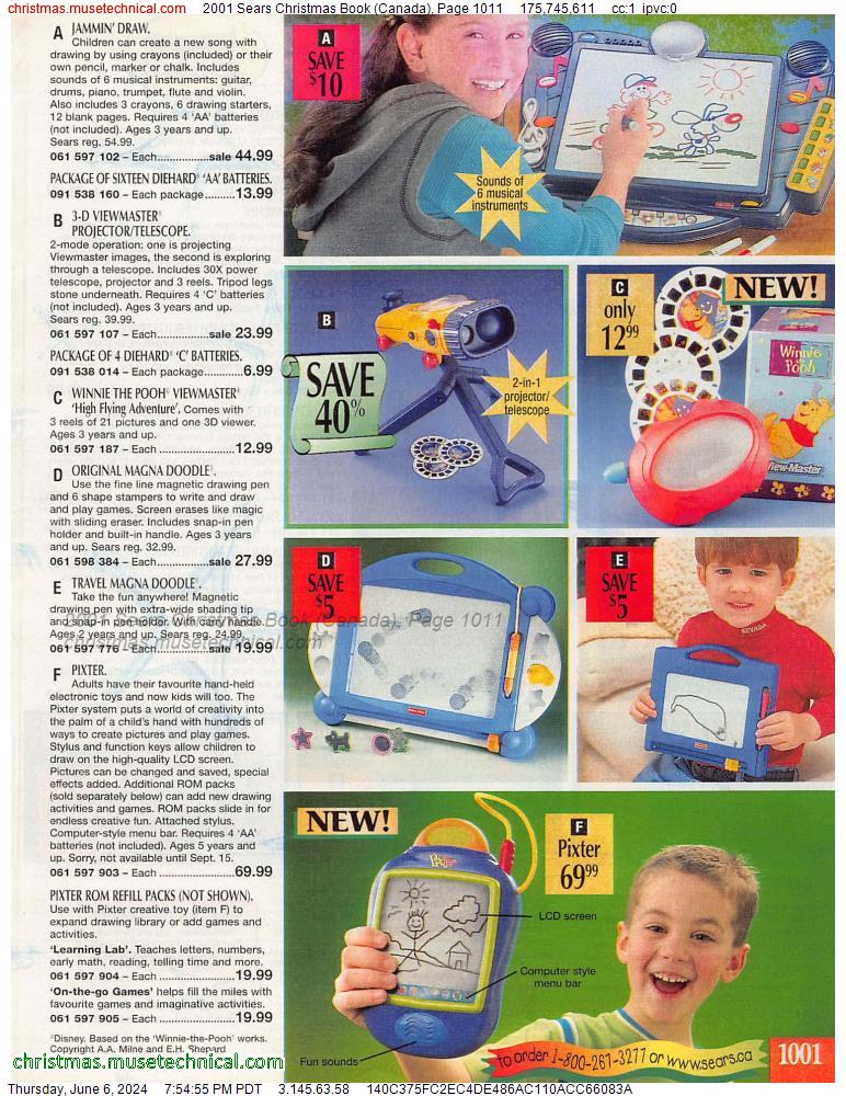 2001 Sears Christmas Book (Canada), Page 1011