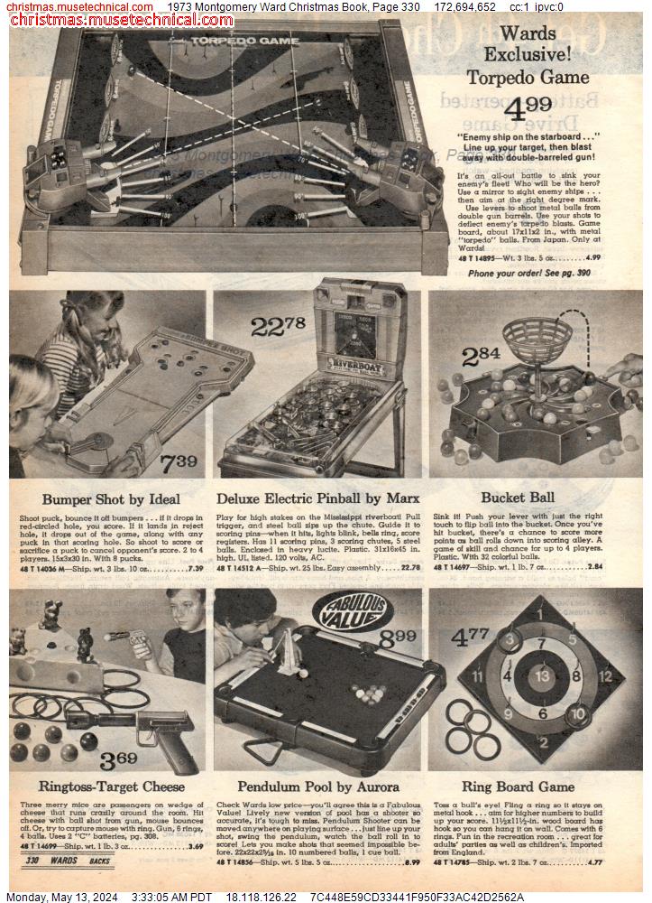 1973 Montgomery Ward Christmas Book, Page 330