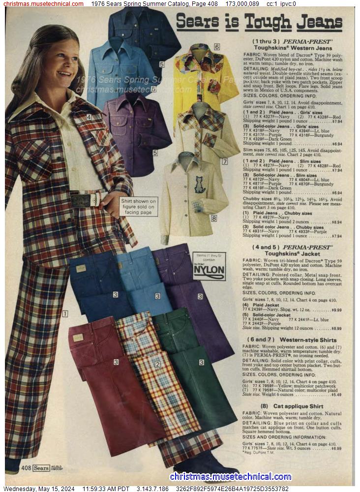 1976 Sears Spring Summer Catalog, Page 408