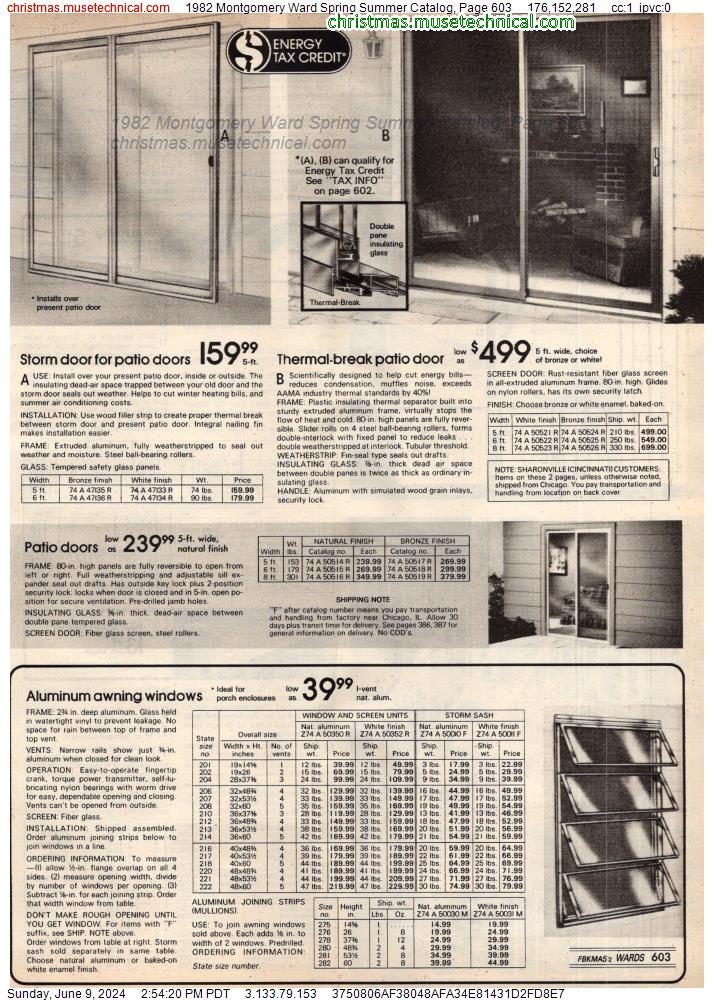 1982 Montgomery Ward Spring Summer Catalog, Page 603