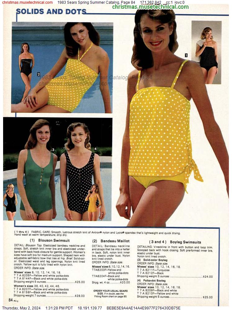 1983 Sears Spring Summer Catalog, Page 84