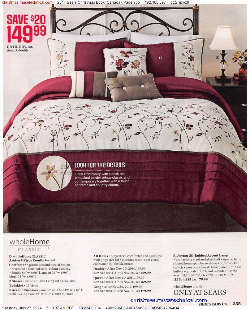 2014 Sears Christmas Book (Canada), Page 355