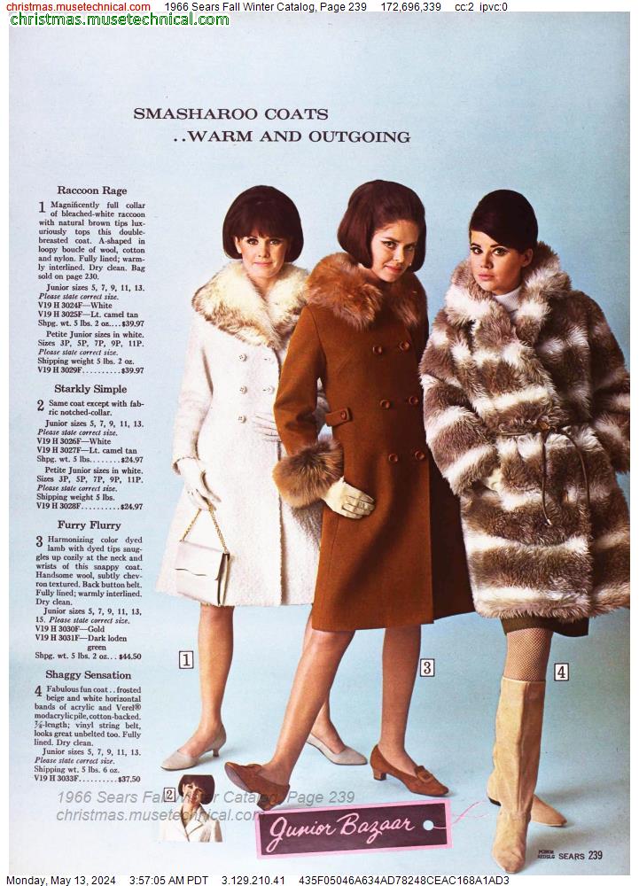 1966 Sears Fall Winter Catalog, Page 239