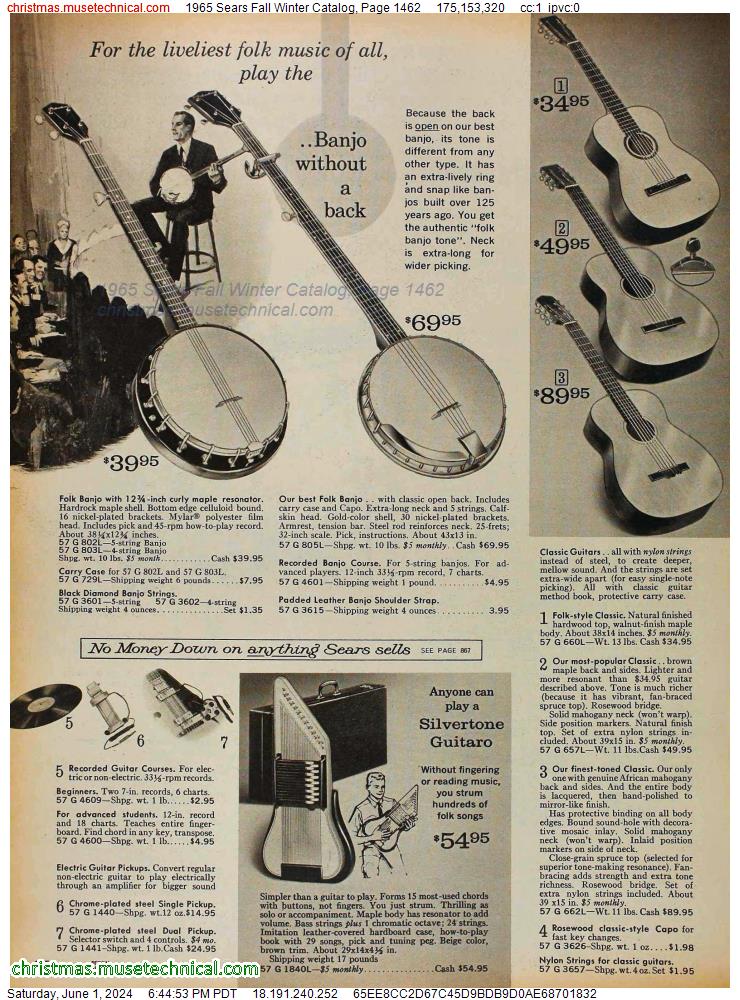 1965 Sears Fall Winter Catalog, Page 1462