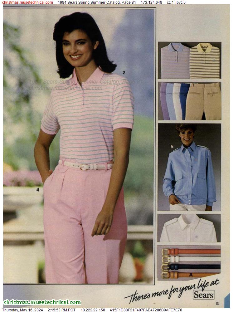1984 Sears Spring Summer Catalog, Page 81