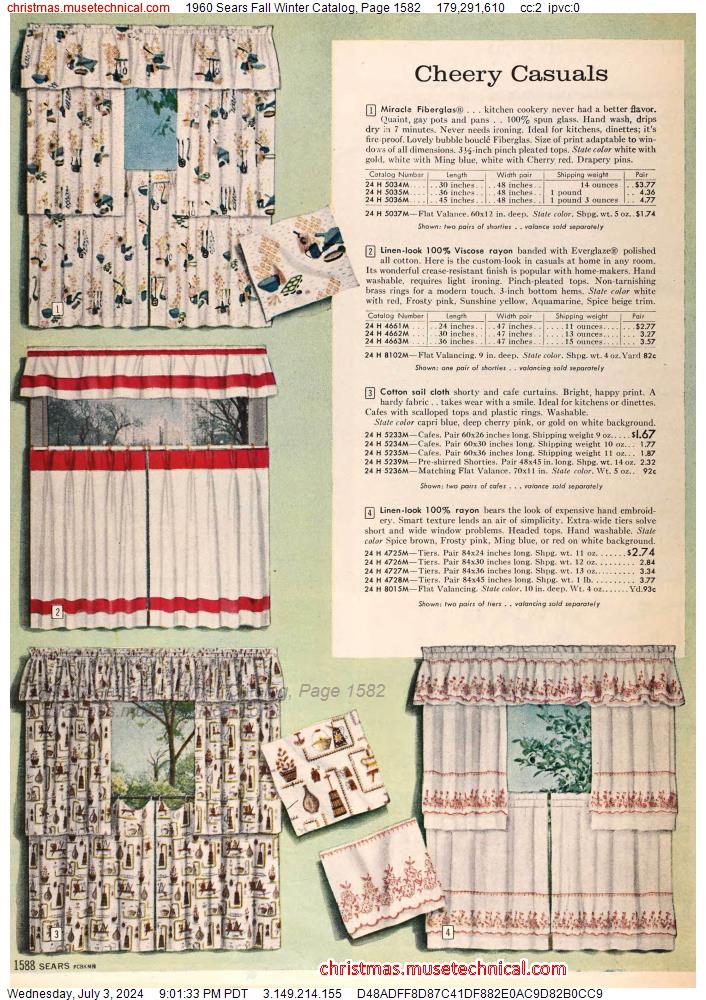 1960 Sears Fall Winter Catalog, Page 1582