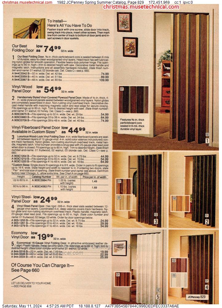 1982 JCPenney Spring Summer Catalog, Page 829