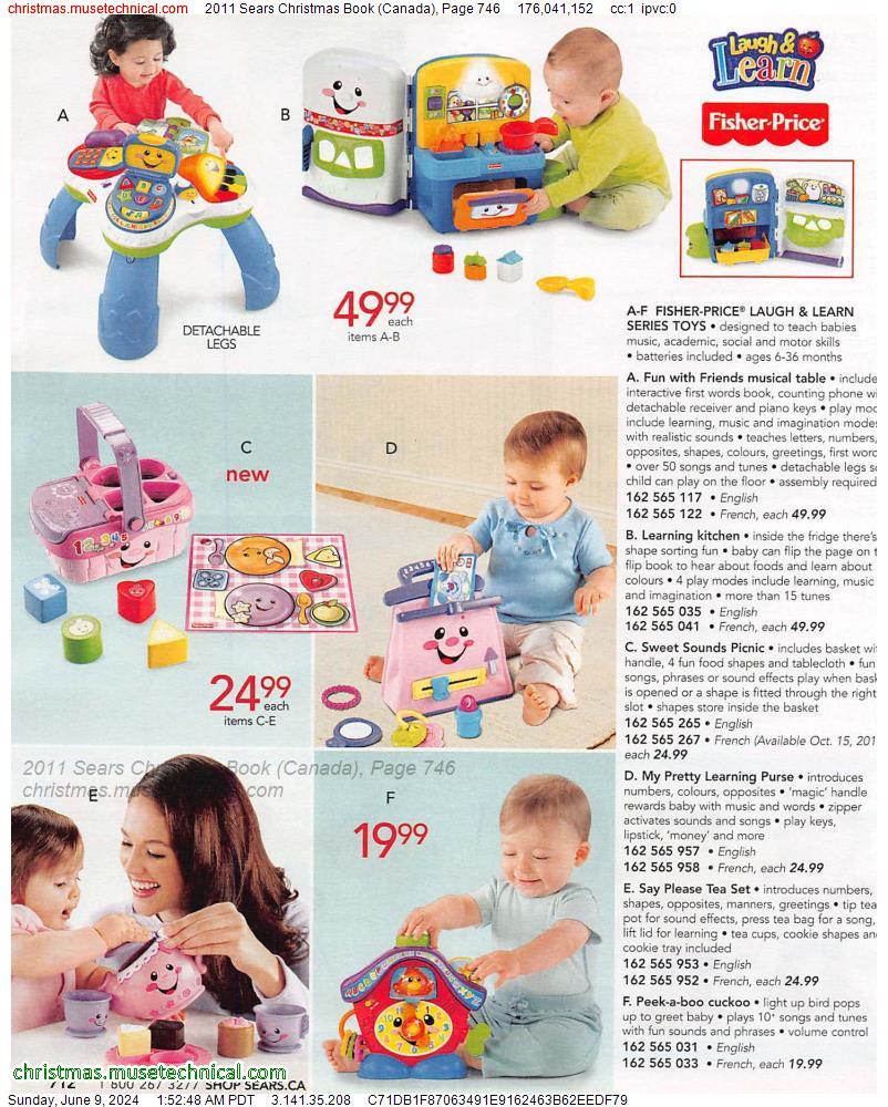 2011 Sears Christmas Book (Canada), Page 746