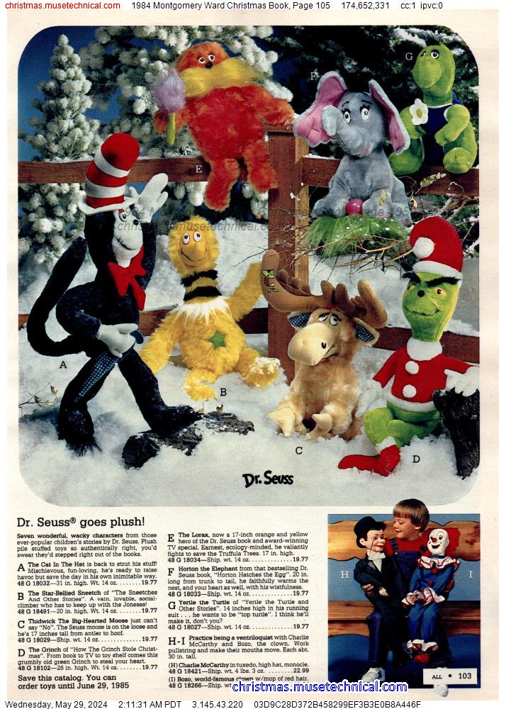 1984 Montgomery Ward Christmas Book, Page 105