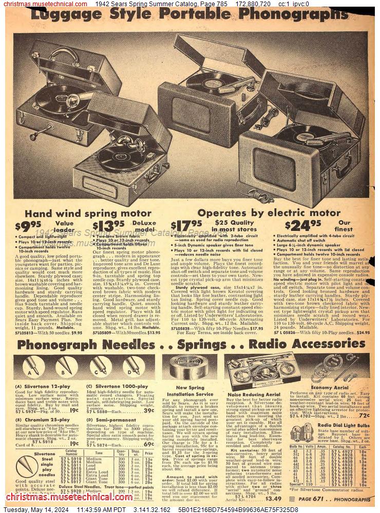 1942 Sears Spring Summer Catalog, Page 785