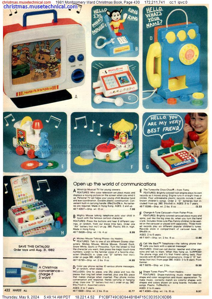 1981 Montgomery Ward Christmas Book, Page 430