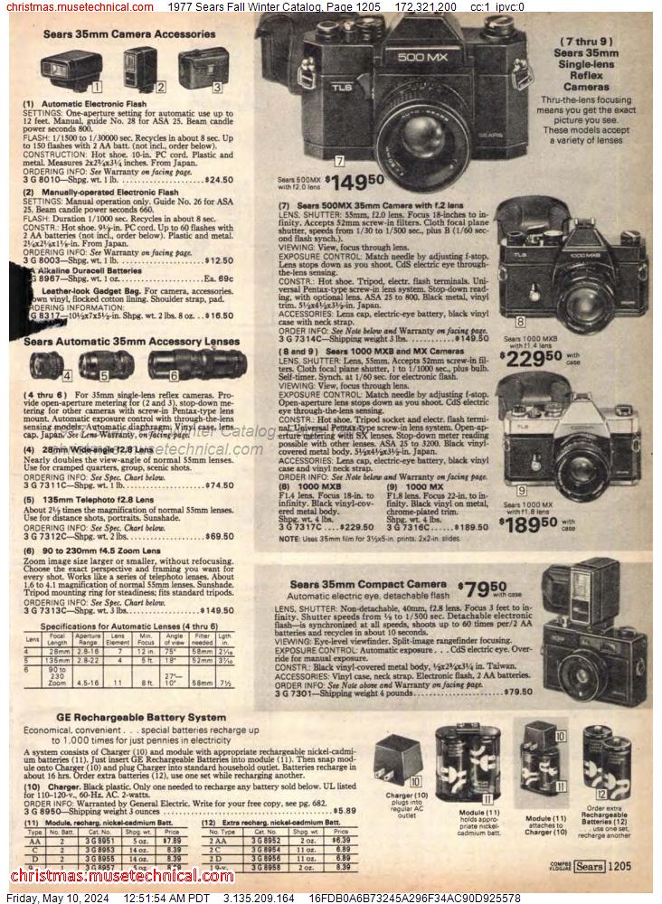 1977 Sears Fall Winter Catalog, Page 1205