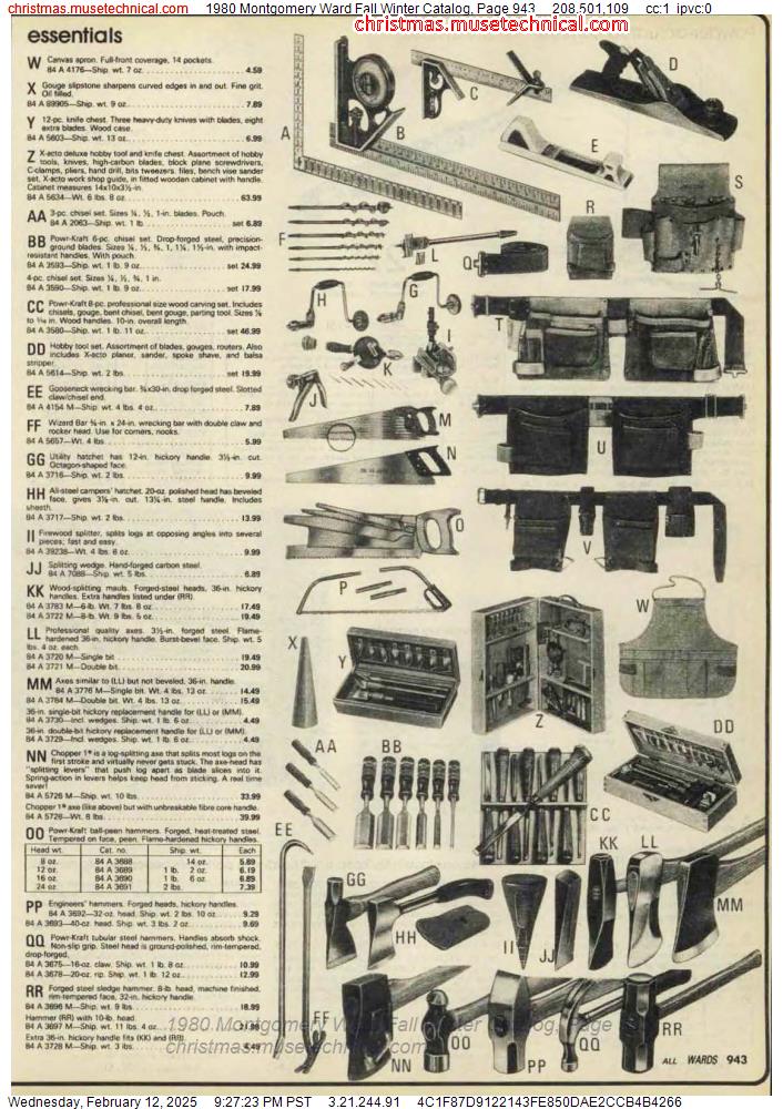 1980 Montgomery Ward Fall Winter Catalog, Page 943