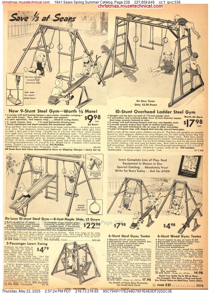 1941 Sears Spring Summer Catalog, Page 238