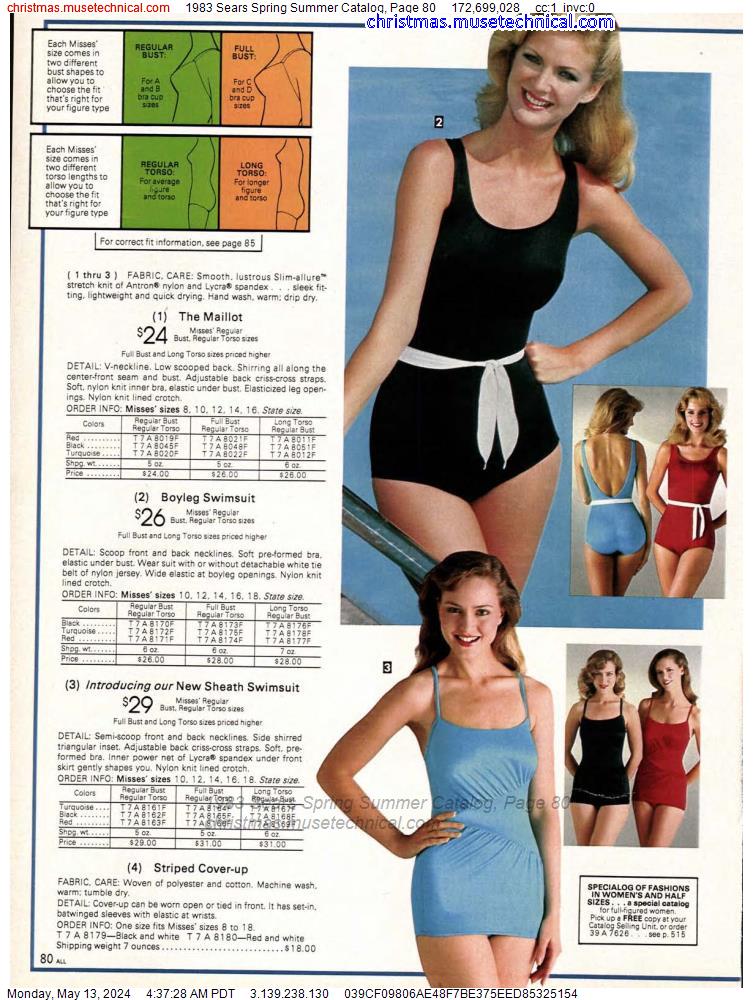 1983 Sears Spring Summer Catalog, Page 80