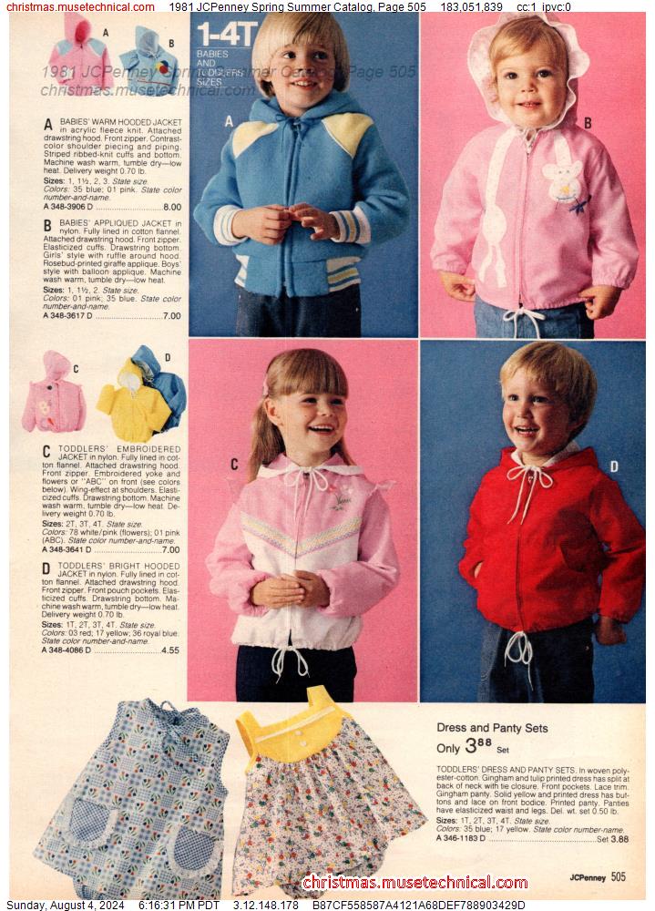 1981 JCPenney Spring Summer Catalog, Page 505