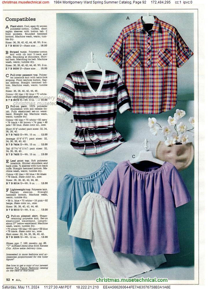 1984 Montgomery Ward Spring Summer Catalog, Page 92