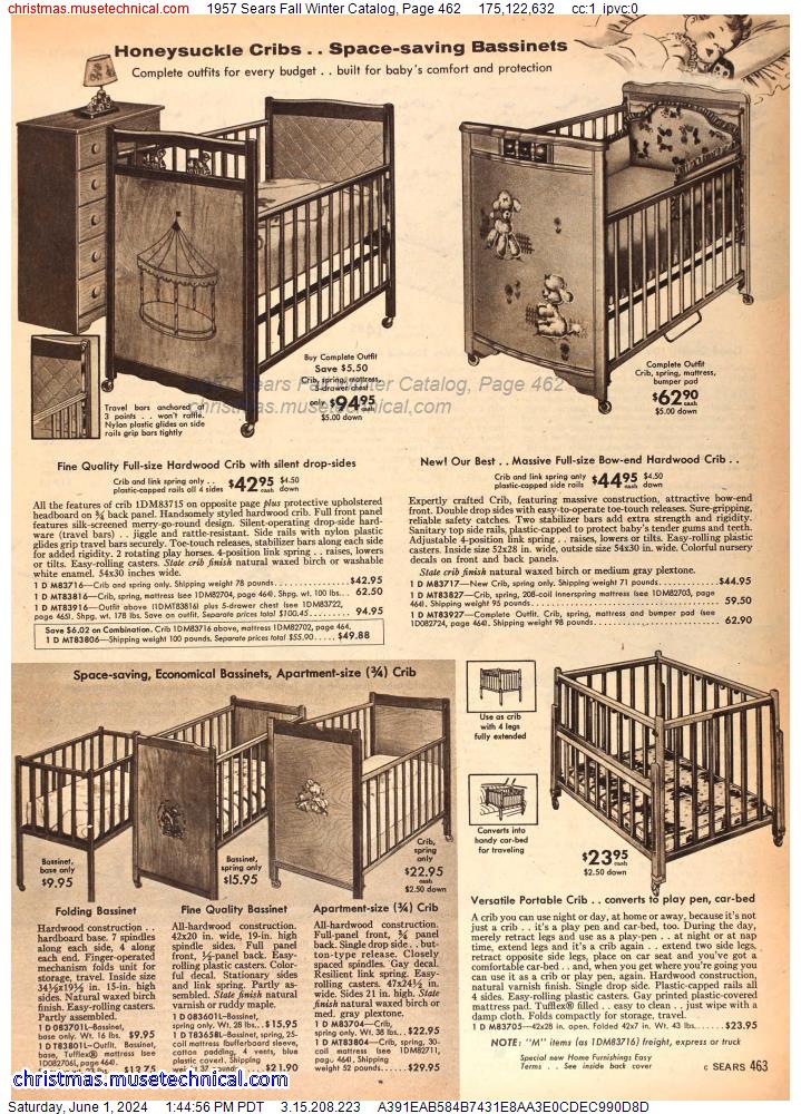 1957 Sears Fall Winter Catalog, Page 462