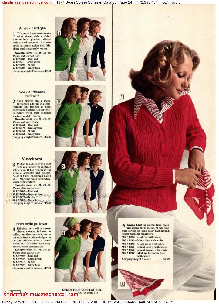 1974 Sears Spring Summer Catalog, Page 24