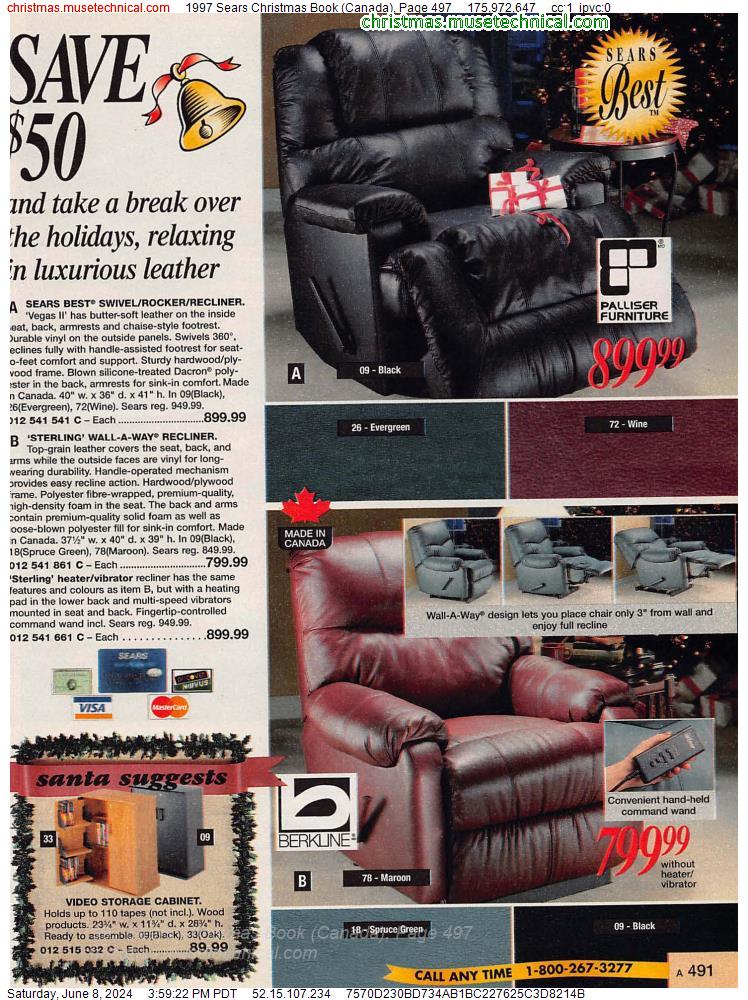 1997 Sears Christmas Book (Canada), Page 497