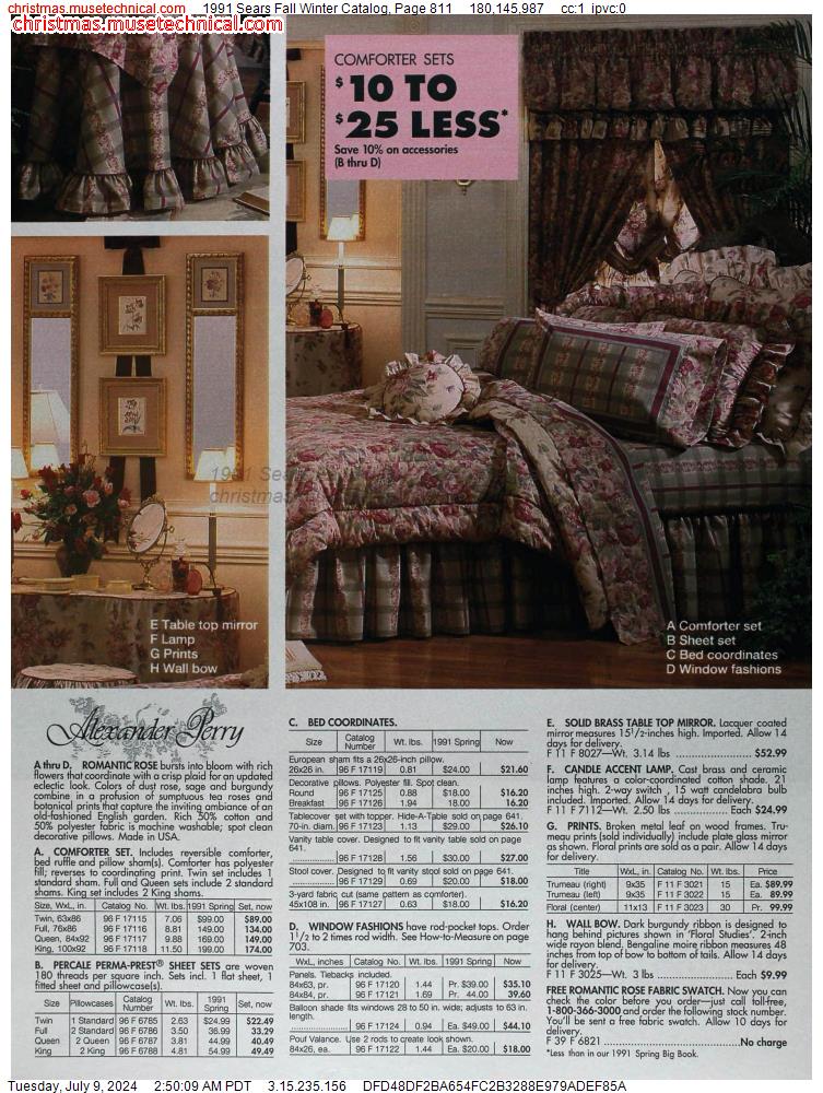 1991 Sears Fall Winter Catalog, Page 811