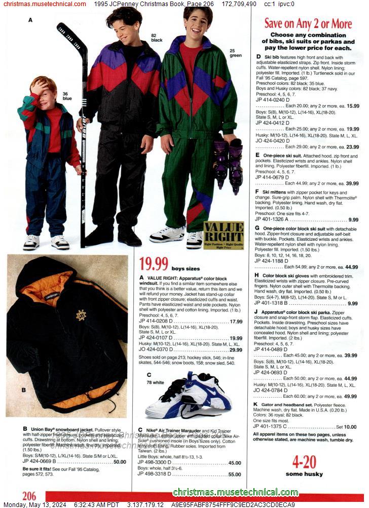 1995 JCPenney Christmas Book, Page 206