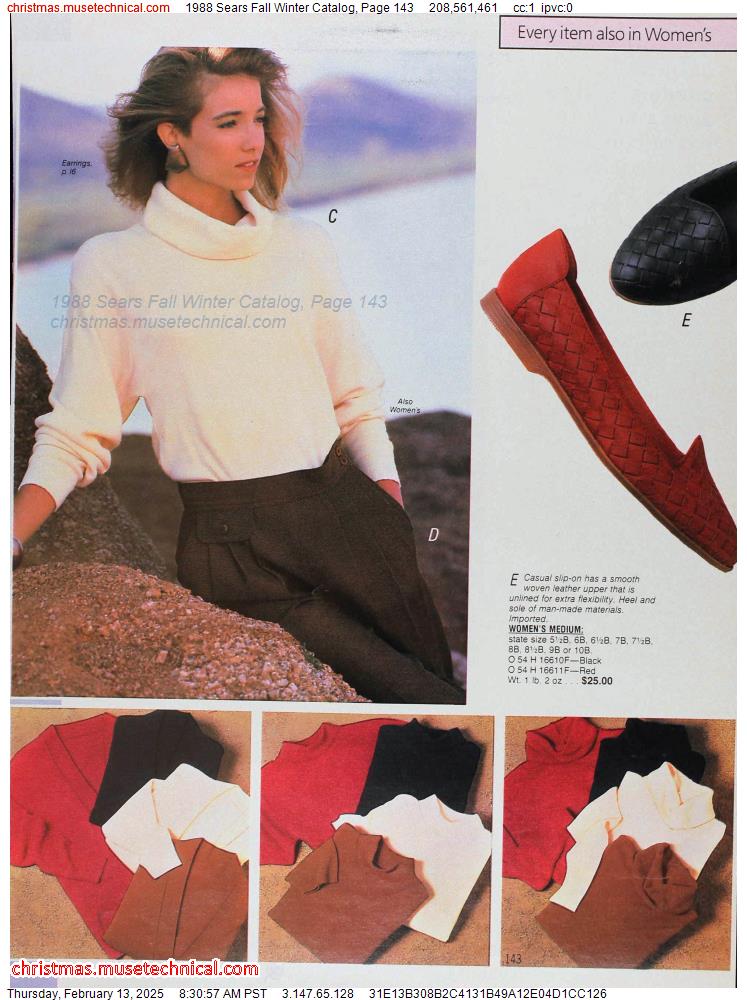 1988 Sears Fall Winter Catalog, Page 143