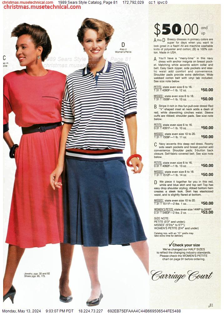 1989 Sears Style Catalog, Page 81