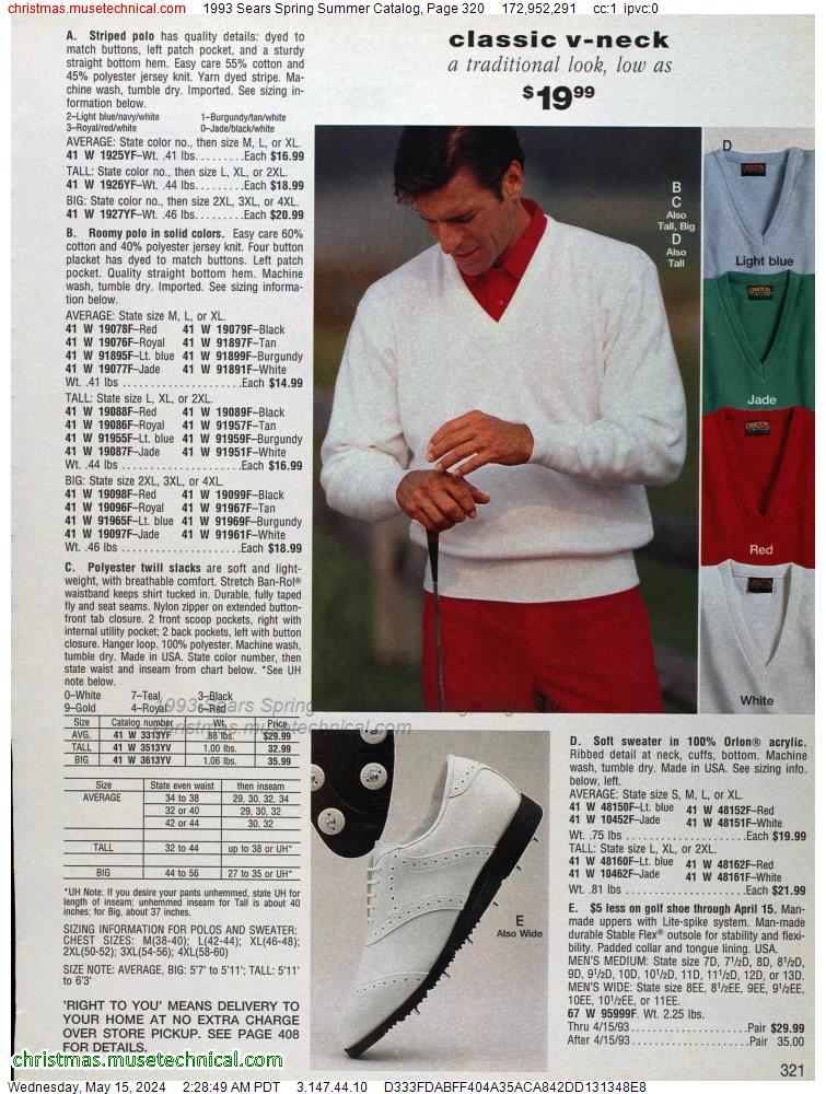 1993 Sears Spring Summer Catalog, Page 320