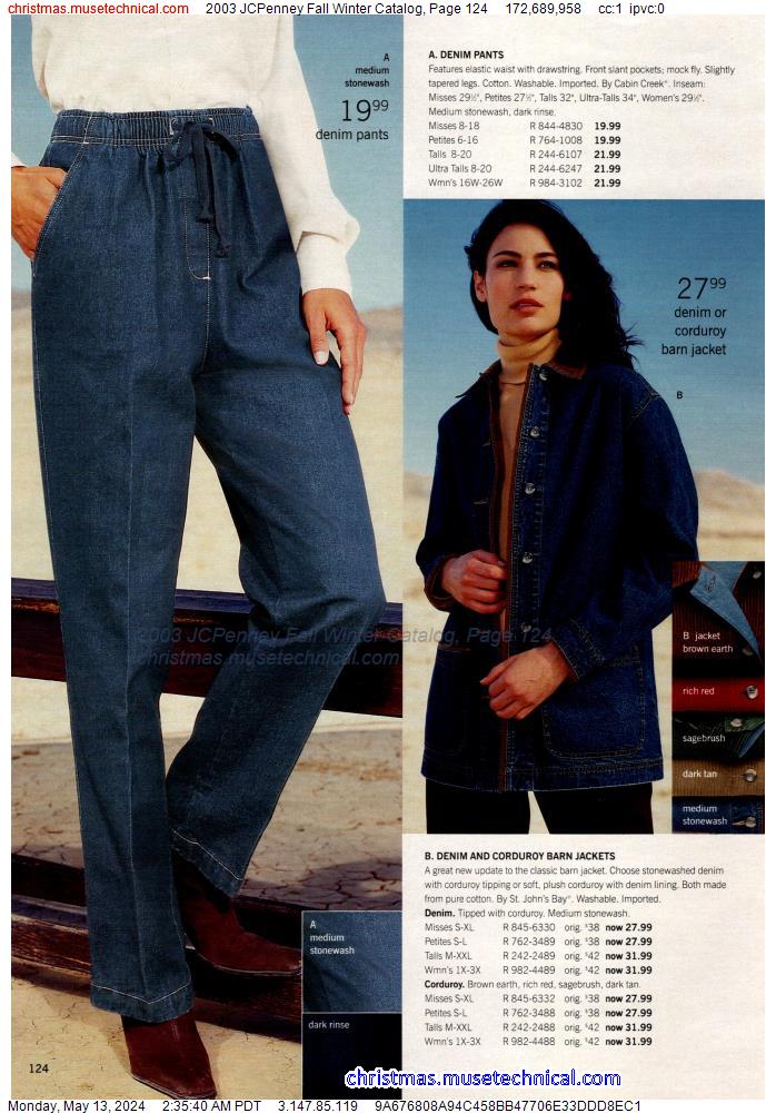 2003 JCPenney Fall Winter Catalog, Page 124