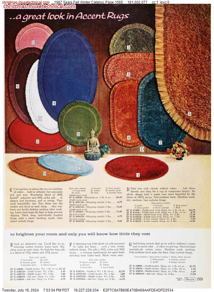 1967 Sears Fall Winter Catalog, Page 1565