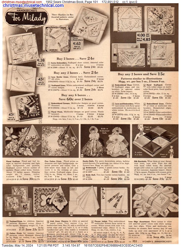 1952 Sears Christmas Book, Page 101