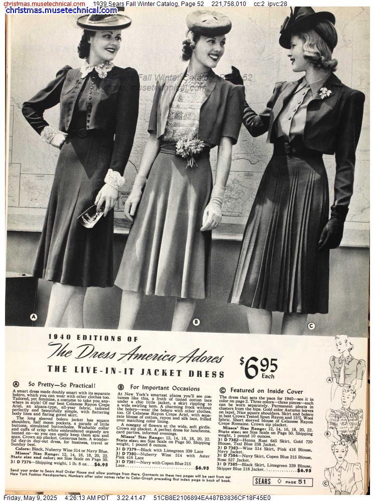 1939 Sears Fall Winter Catalog, Page 52