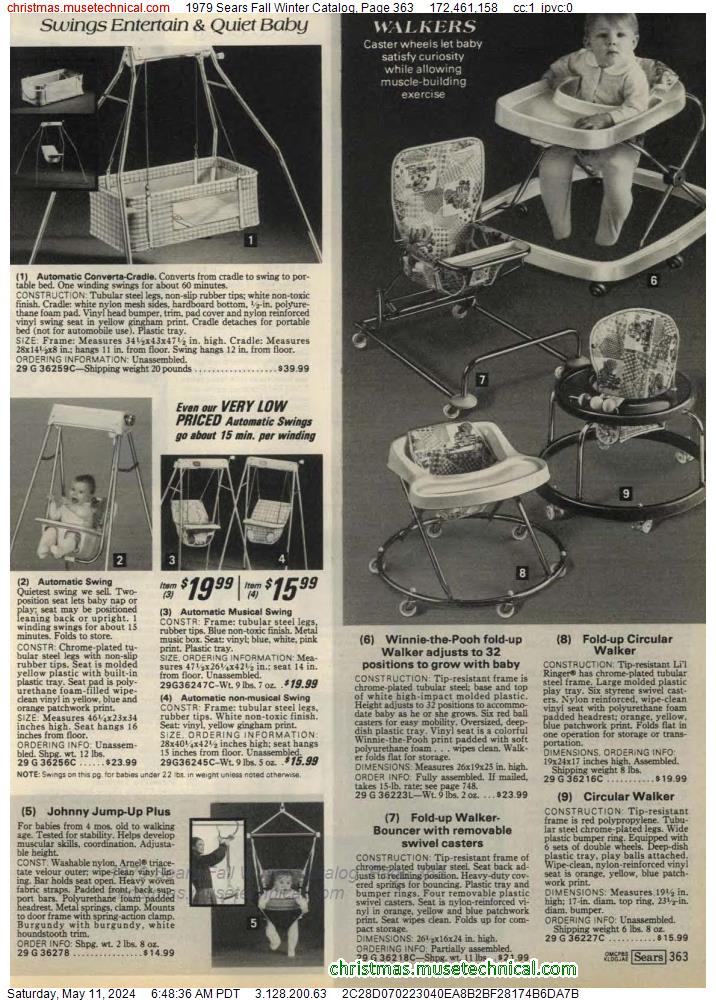 1979 Sears Fall Winter Catalog, Page 363