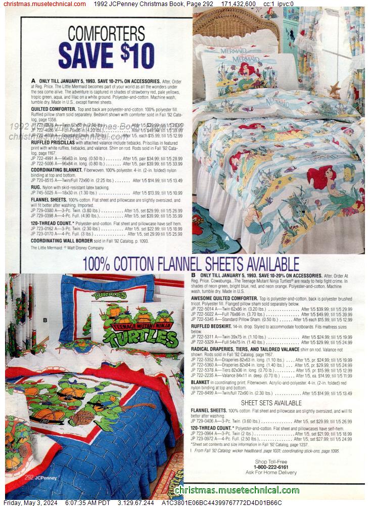 1992 JCPenney Christmas Book, Page 292