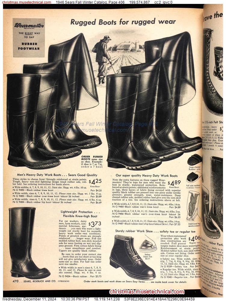 1946 Sears Fall Winter Catalog, Page 406