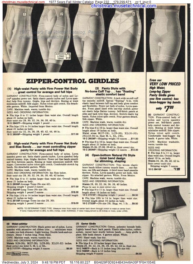 1977 Sears Fall Winter Catalog, Page 232