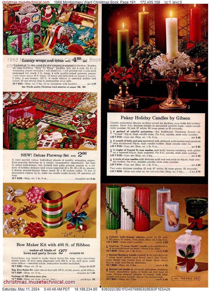 1968 Montgomery Ward Christmas Book, Page 191