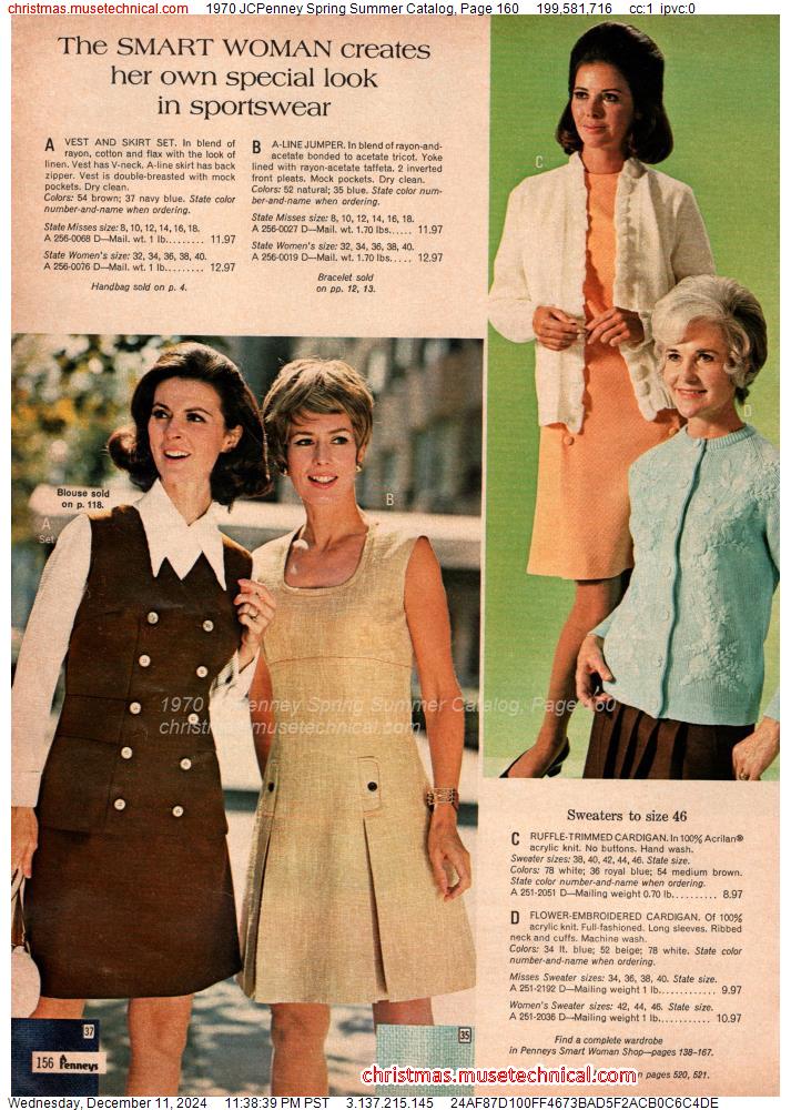 1970 JCPenney Spring Summer Catalog, Page 160