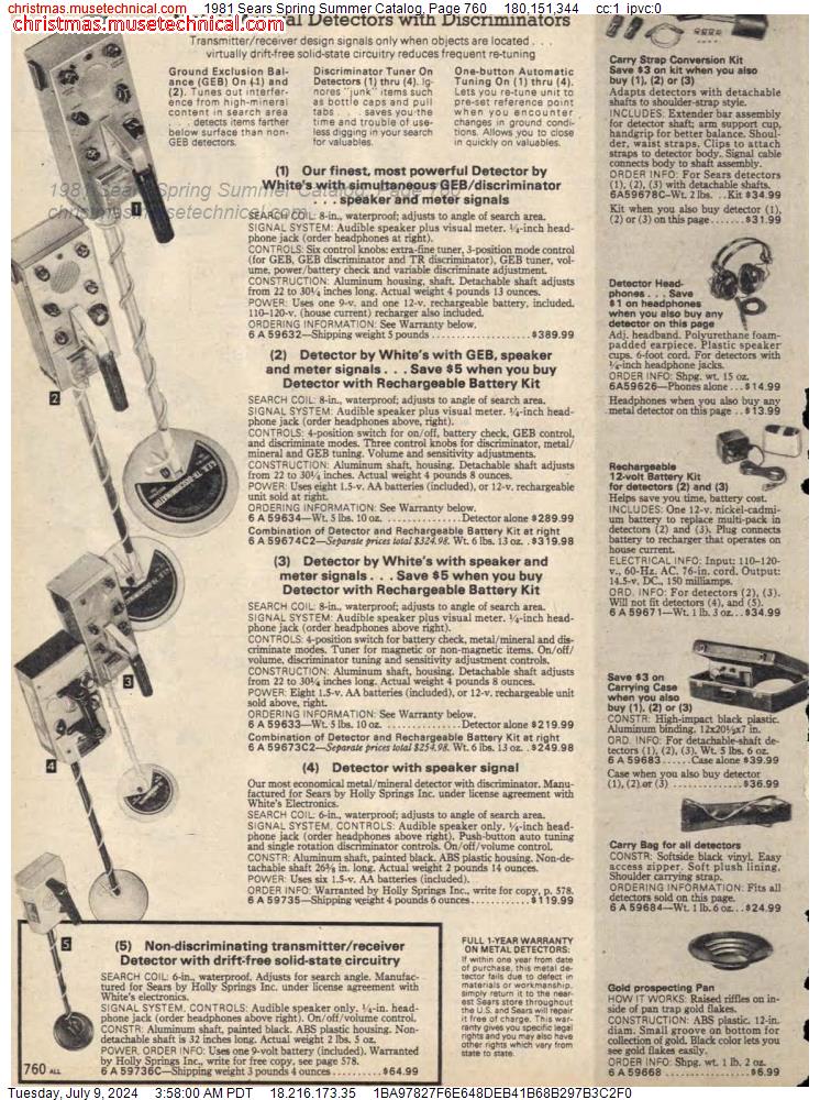 1981 Sears Spring Summer Catalog, Page 760