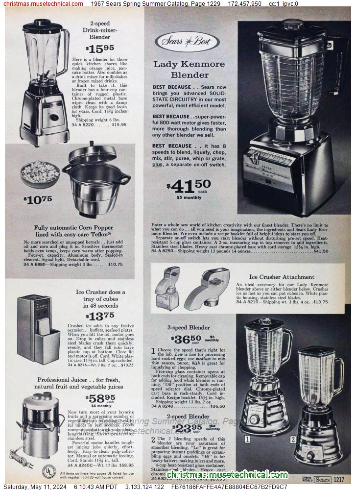1967 Sears Spring Summer Catalog, Page 1229