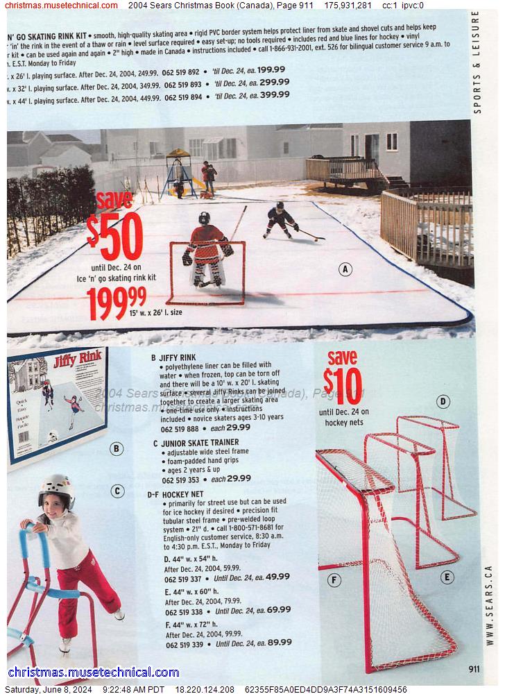 2004 Sears Christmas Book (Canada), Page 911