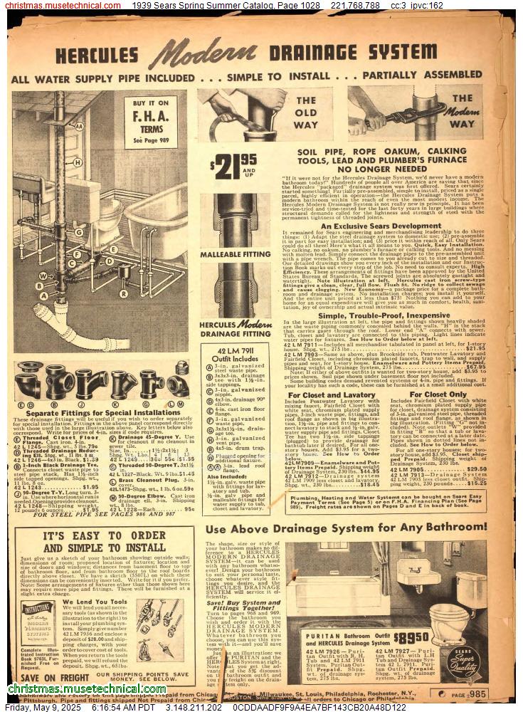 1939 Sears Spring Summer Catalog, Page 1028