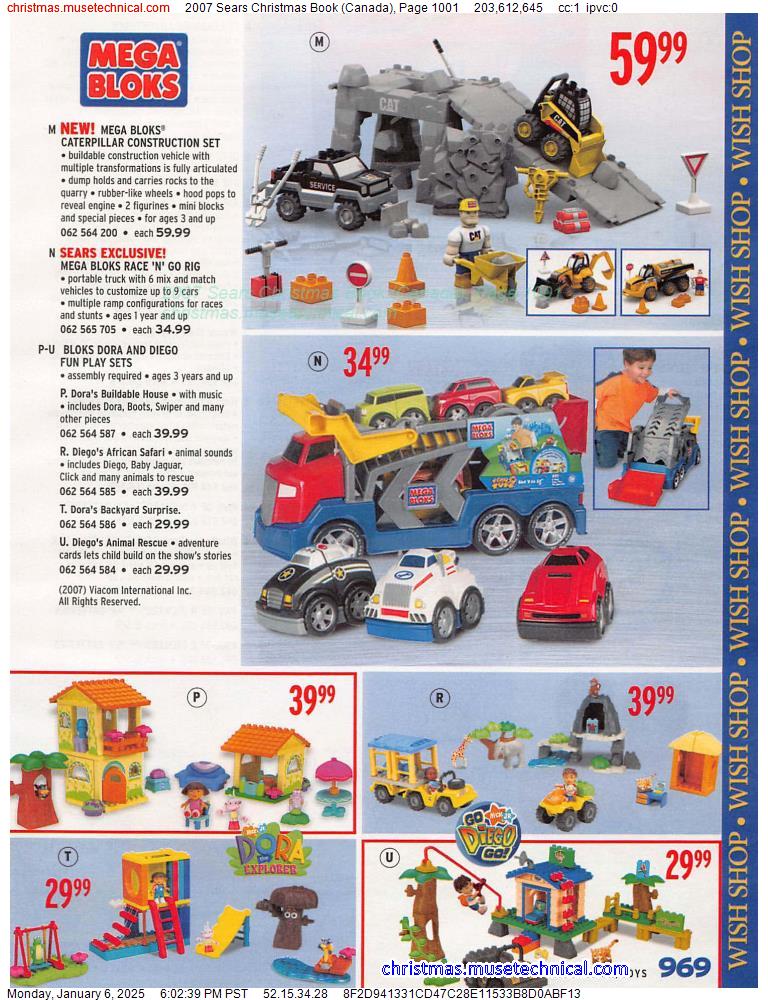 2007 Sears Christmas Book (Canada), Page 1001