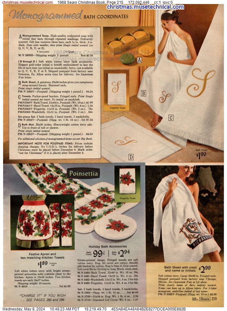 1968 Sears Christmas Book, Page 215