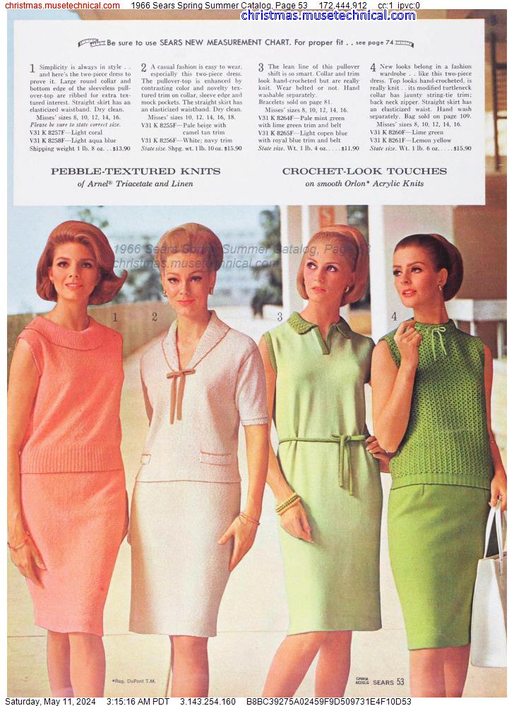 1966 Sears Spring Summer Catalog, Page 53