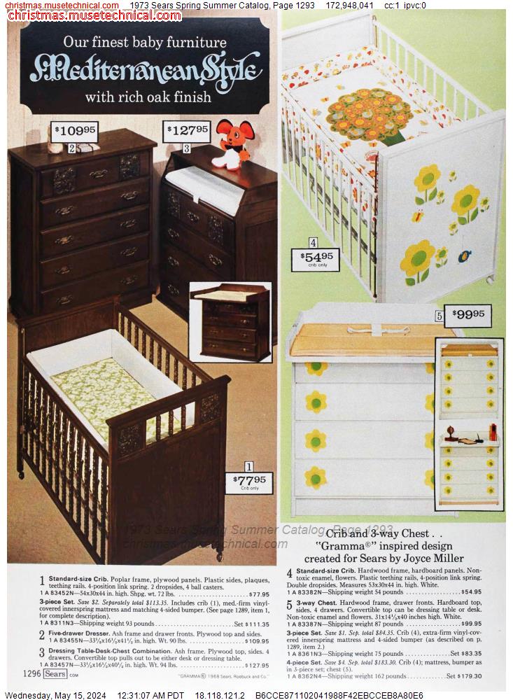 1973 Sears Spring Summer Catalog, Page 1293