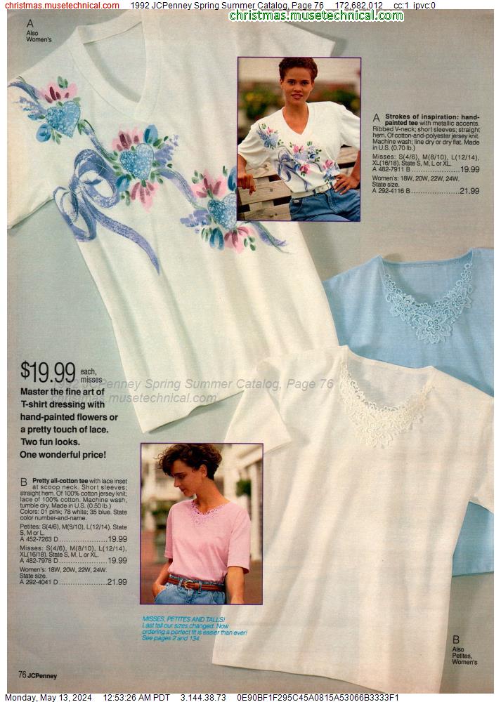 1992 JCPenney Spring Summer Catalog, Page 76
