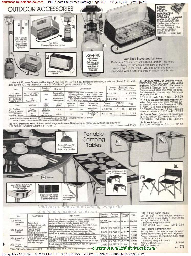 1983 Sears Fall Winter Catalog, Page 767